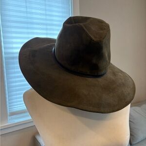 Stylish Olive Green Wide Brim Hat